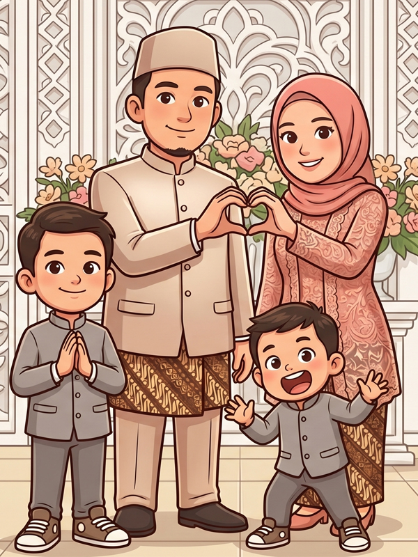 Ilustrasi Keluarga Islami Fathoni